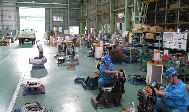 In the factory